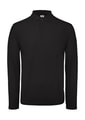 Heren Polo Lange Mouw B&C ID.001 Black